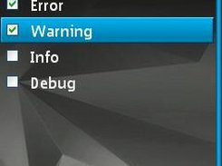 Using filters, one can choose which log messages to display