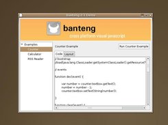 Banteng 0.1 demo running on Ubuntu Linux
