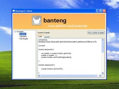 Banteng 0.1 demo running on Windows XP