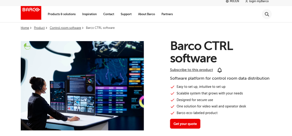 Barco CTRL Screenshot 1