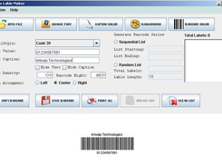 Barcode Label Maker Software Screenshot 1