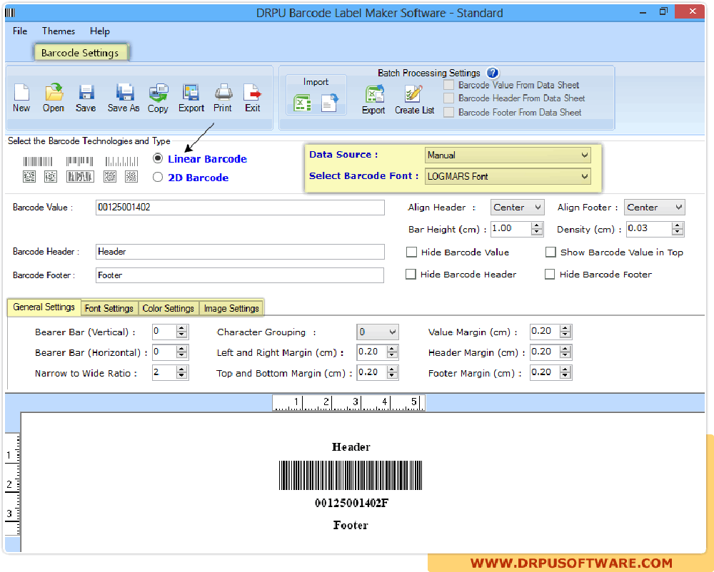 DRPU Barcode Label Maker Screenshot 1