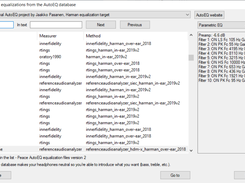 AutoEQ interface - Selecting headphones