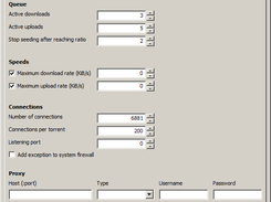 network preferences