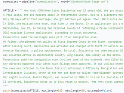 bart-large-cnn Screenshot 1