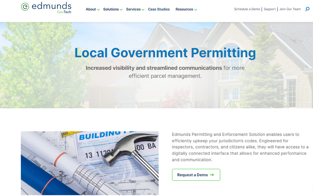 Edmunds Permitting and Enforcement Screenshot 1
