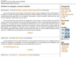 Baseblog with its default style