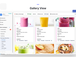 Gallery View is great for visualizing image-centric data.