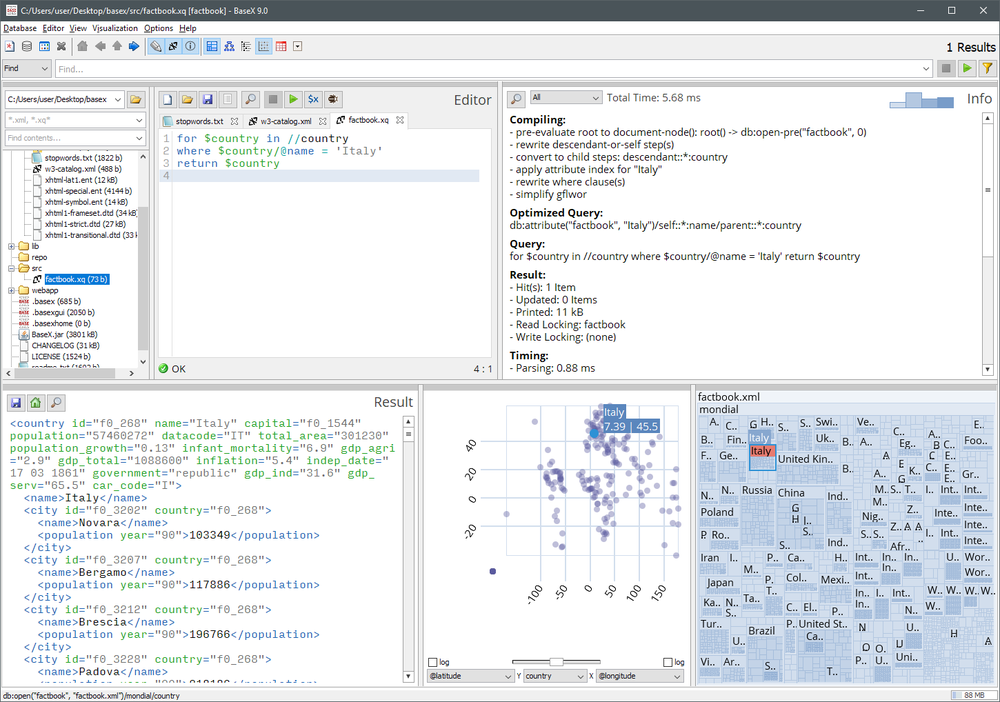 BaseX Screenshot 1