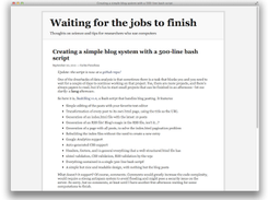 bashblog Screenshot 1