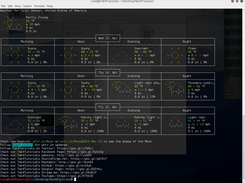 This is part of the GUI involved in my project BashForecast.