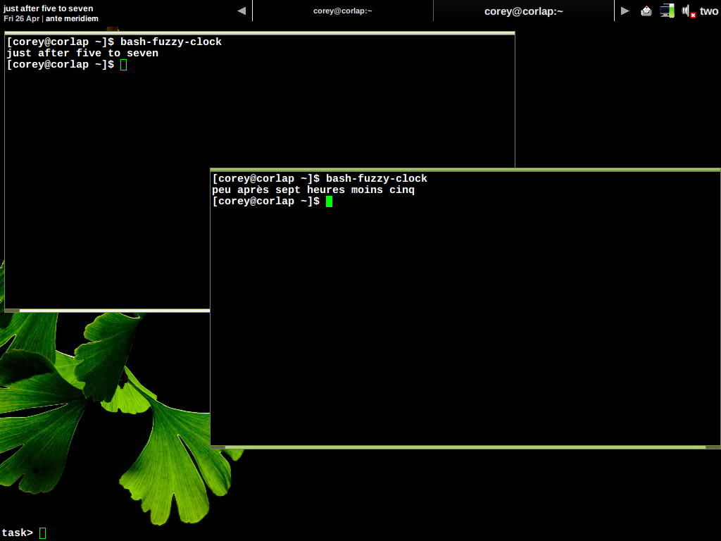 Bash Fuzzy Clock Download Sourceforge Net