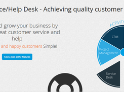 Basic Online Service Desk / Help Desk Screenshot 1