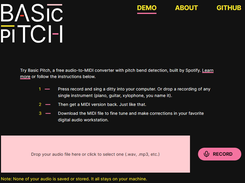 Basic Pitch Screenshot 1