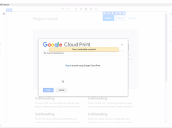 Cloud print webpage