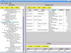 Main Screen with Account Selected