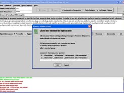Query Iteration Setup Screen in Italian