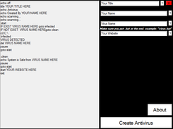 Batch Antivirus Maker v1.01 Screenshot 1