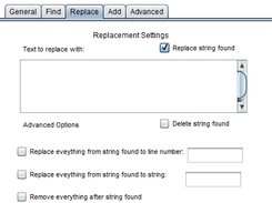 The replacement settings menu