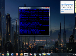 Chat Console running the admin screen
