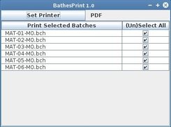 Application Showing Files To Print