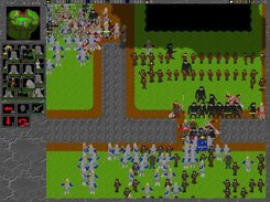 Two humans players are fighting in "Two player battle"-map.
