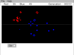 The red cells are still active. Who will win?