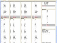 Deck builder data tables in Windows continued