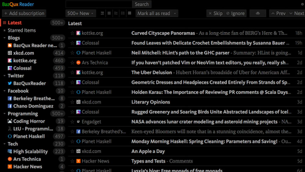 BazQux Reader Screenshot 1