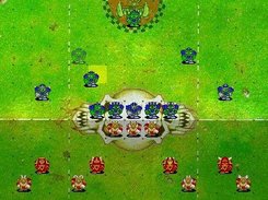 Players positioning during the kick off set up