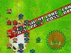 Highlighted players in interception zones