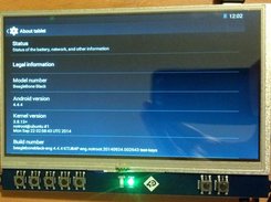 BBBAndroid running on a 4DCAPE-70T LCD cape