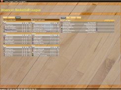 BBM v. 0.01 - Screenshot of league standings