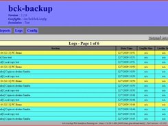 Web front-end: View log files and file lists