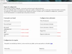 Configuración del formulario