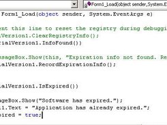 trial version code sample