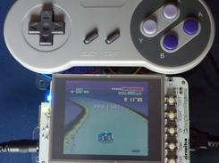 A BeagleSNES v0.5 system running on the LCD3 cape