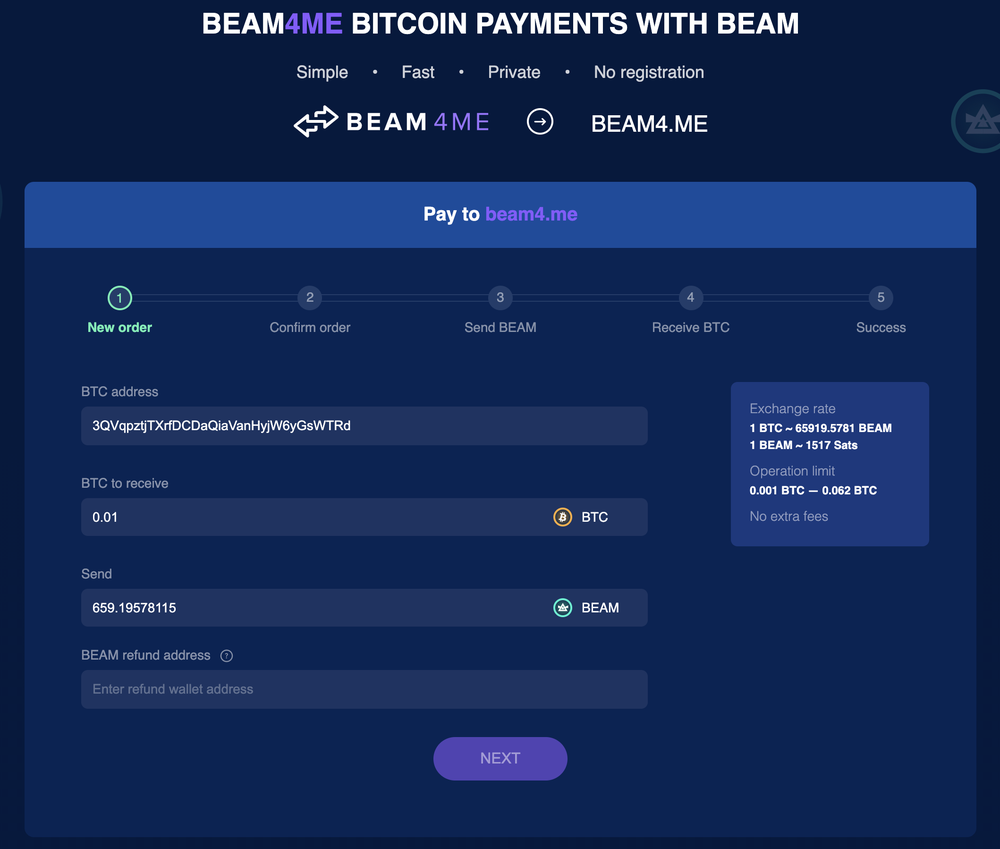 BEAM4ME Screenshot 1