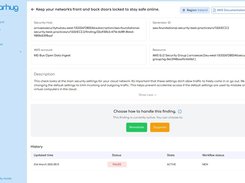 Screenshot of a finding presented in ‘Friendly mode’ explained in a non technical user friendly manner