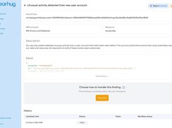 Screenshot of GuardDuty Alert presented in ‘Friendly mode’ explained in a non technical user friendly language