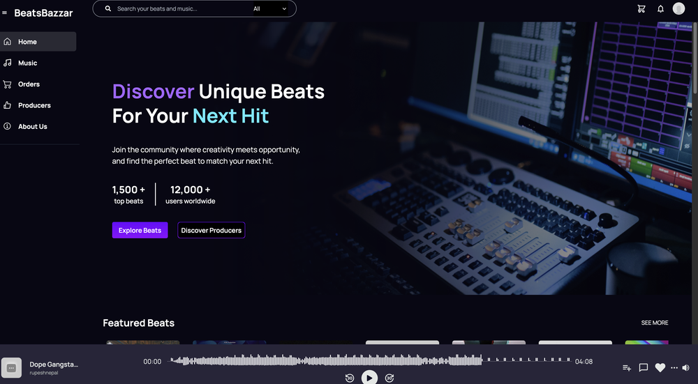 Homepage beatzbazaar