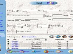 Customer information for Beauty Salon