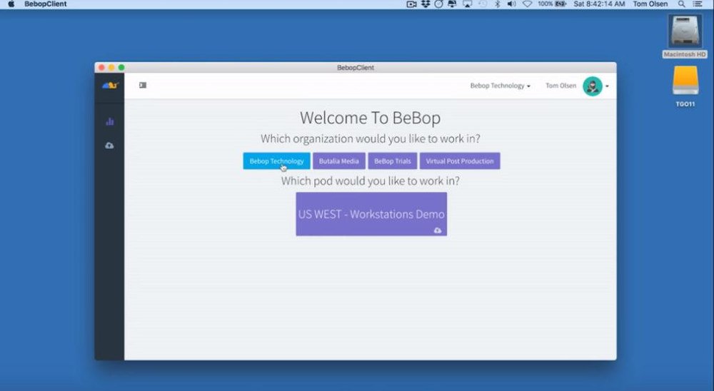 BeBop Cloud Platform Screenshot 1
