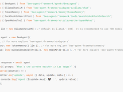 Bee Agent Framework Screenshot 1