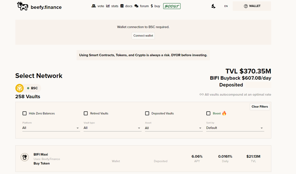 Beefy Finance Screenshot 1