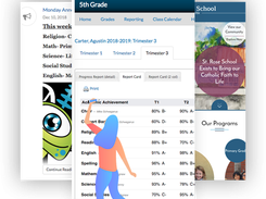 Grading and reporting are easy with Beehively.