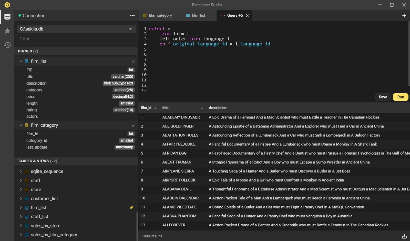 Beekeeper Studio - Open source SQL editor and Database manager for