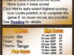 Welcome and option selection screen