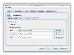 Configuration wizard, configuration settings