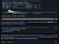 BenchmarkTools.jl Screenshot 1